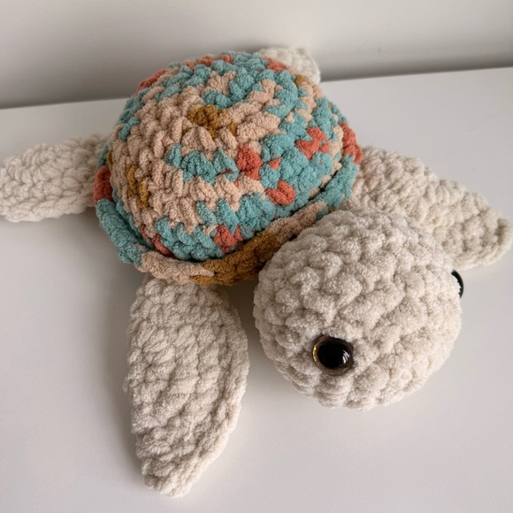 Handmade Crochet Turtle Plush Amigarumi - Picture 1 of 6